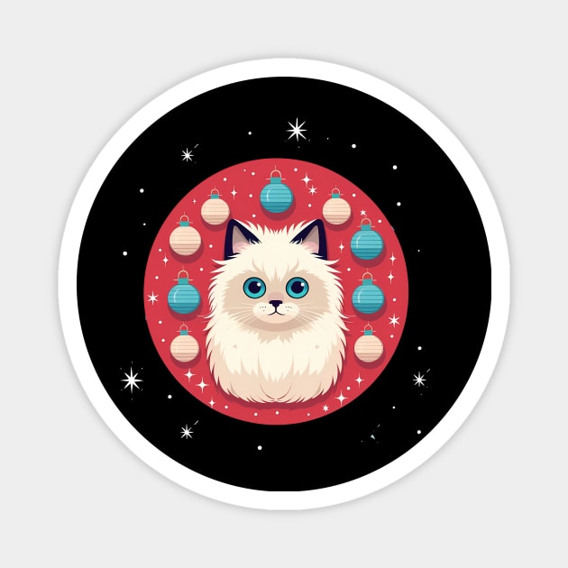 Birman Cat Xmas Ornament, Love Cats Magnet by logiamerch